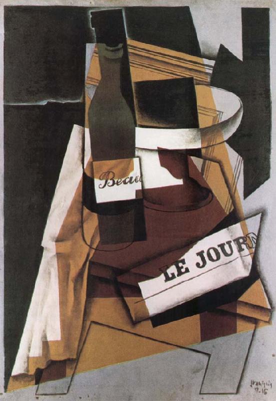 Juan Gris Winebottle Daily and fruit dish